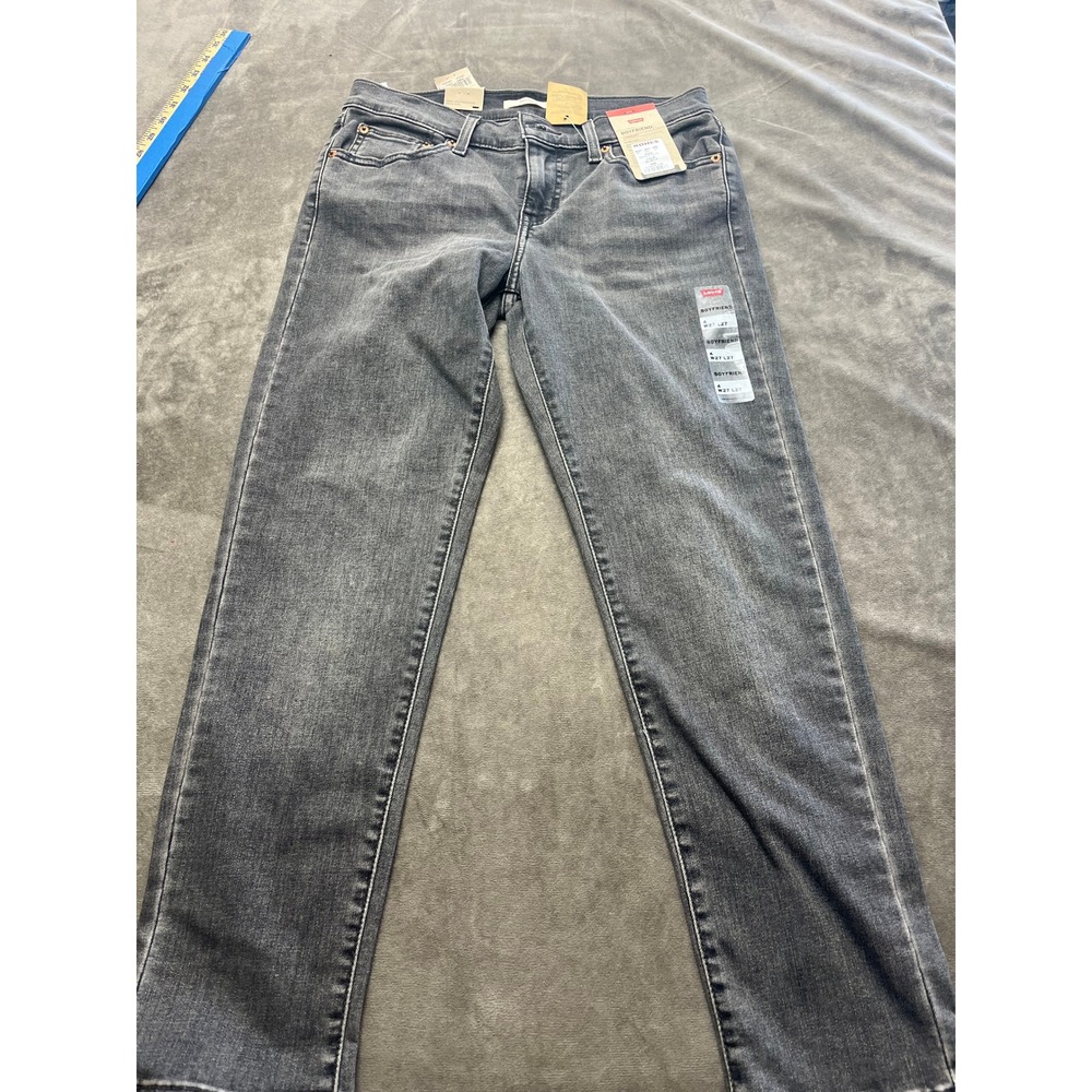 Levis Hypersoft Boyfriend Jeans Black Mid Rise W27 L27 Size 4 198870242